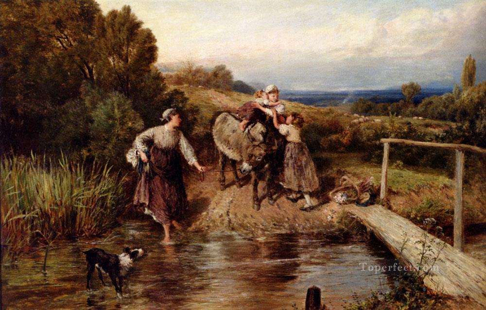 The For Victorian Myles Birket Foster Oil Paintings